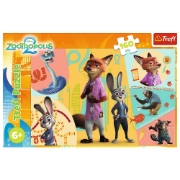 Imagine PUZZLE TREFL 160 DISNEY ZOOTROPOLIS IMPREUNA IN ZOOTOPIA