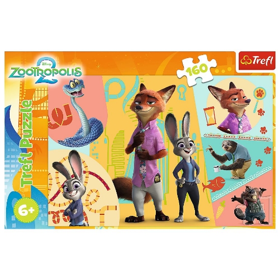 Imagine PUZZLE TREFL 160 DISNEY ZOOTROPOLIS IMPREUNA IN ZOOTOPIA