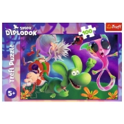 Imagine PUZZLE TREFL 100 DRAGONUL DIPLODOK SI PRIETENII SAI 