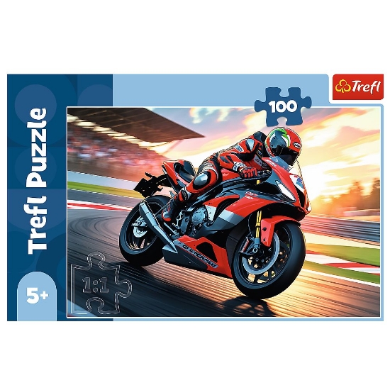 Imagine PUZZLE TREFL 100 MOTOCICLETA RAPIDA