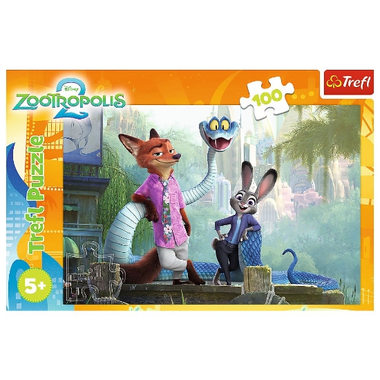 Imagine PUZZLE TREFL 100 DISNEY ZOOTROPOLIS SECRETELE ZOOTOPIA 