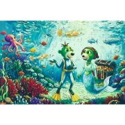 Imagine PUZZLE TREFL 100 FAMILIA TREFLIK INSPIRAT DE ARTA MAGIA ADANCURILOR