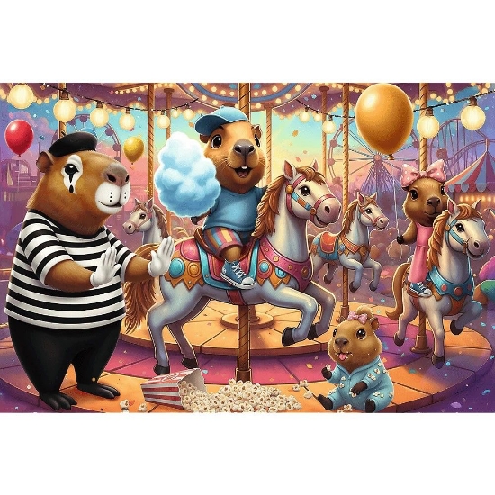 Imagine PUZZLE TREFL 100 CAPIBARA IN VACANTA