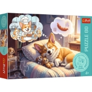 Imagine PUZZLE TREFL 60 CORGI IN TARAMUL VISELOR
