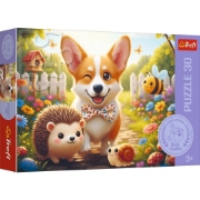 Imagine PUZZLE TREFL 30 O ZI CU CORGI 