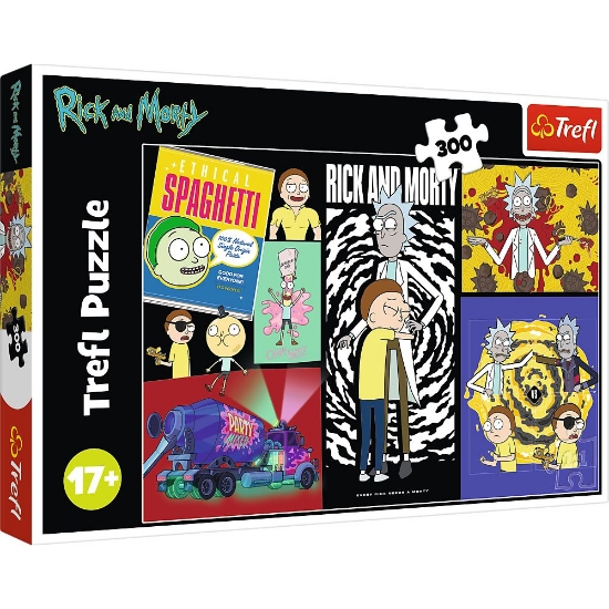 Imagine PUZZLE TREFL 300 RICK AND MORTY UN LOC CIUDAT IN GALAXIE