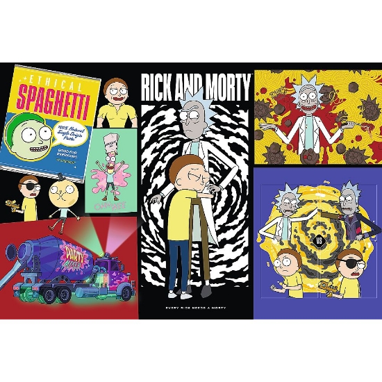 Imagine PUZZLE TREFL 300 RICK AND MORTY UN LOC CIUDAT IN GALAXIE