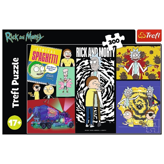 Imagine PUZZLE TREFL 300 RICK AND MORTY UN LOC CIUDAT IN GALAXIE