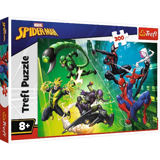 Imagine PUZZLE TREFL 300 MARVEL SPIDERMAN PANZA OMULUI PAIANJEN
