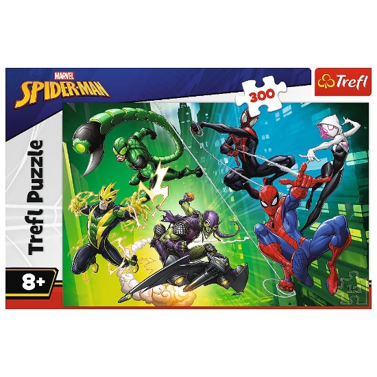 Imagine PUZZLE TREFL 300 MARVEL SPIDERMAN PANZA OMULUI PAIANJEN