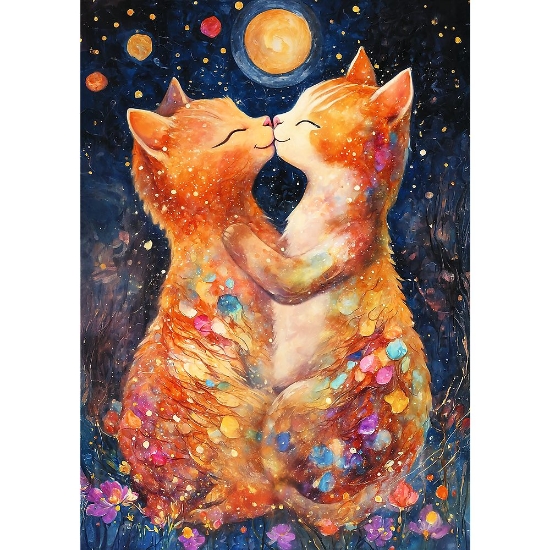 Imagine PUZZLE TREFL 500 SARUT IN LUMINA LUNII