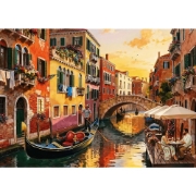 Imagine PUZZLE TREFL 500 VENETIA LA APUS DE SOARE