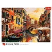 Imagine PUZZLE TREFL 500 VENETIA LA APUS DE SOARE