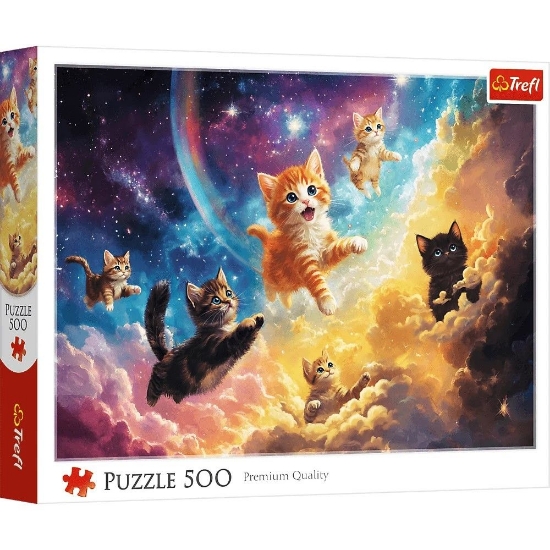 Imagine PUZZLE TREFL 500 PISICUTE SPATIALE