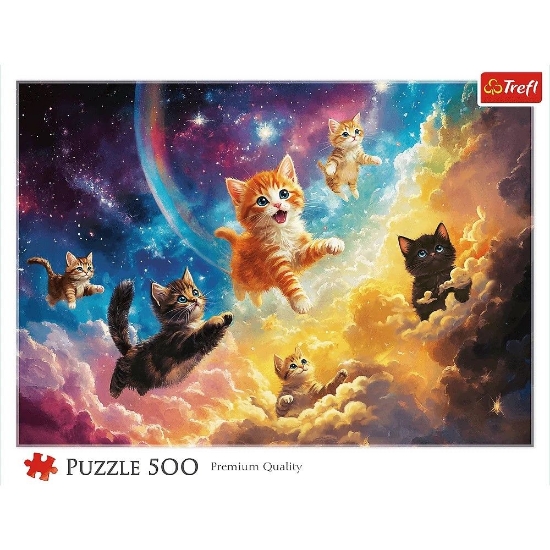 Imagine PUZZLE TREFL 500 PISICUTE SPATIALE