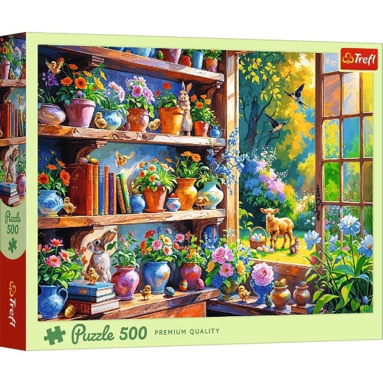 Imagine PUZZLE TREFL 500 DIMINEATA DE PRIMAVARA IN ORANGERIE