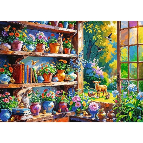 Imagine PUZZLE TREFL 500 DIMINEATA DE PRIMAVARA IN ORANGERIE