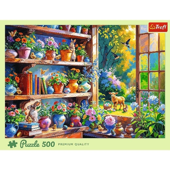 Imagine PUZZLE TREFL 500 DIMINEATA DE PRIMAVARA IN ORANGERIE