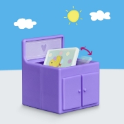 Imagine PEPPA PIG SET DE JOACA CAMERA LUI EVIE CU FIGURINE SI SI ACCESORII