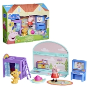 Imagine PEPPA PIG SET DE JOACA DORMITORUL LUI PEPPA CU FIGURINE SI SI ACCESORII