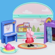 Imagine PEPPA PIG SET DE JOACA DORMITORUL LUI PEPPA CU FIGURINE SI SI ACCESORII