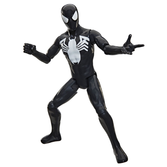 Imagine MARVEL SPIDER MAN TITAN SERIES FIGURINA SPIDER MAN CU COSTUM NEGRU