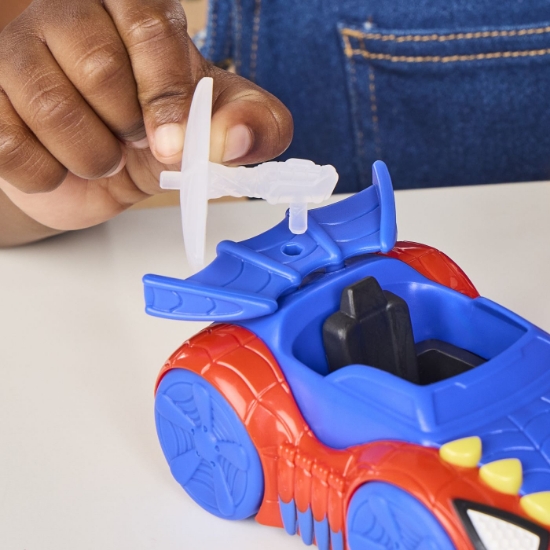 Imagine SPIDEY SI PRIETENII LUI UIMITORI MARVEL SET FIGURINA SPIDEY SI VEHICUL WEB CRAWLER 7.6CM