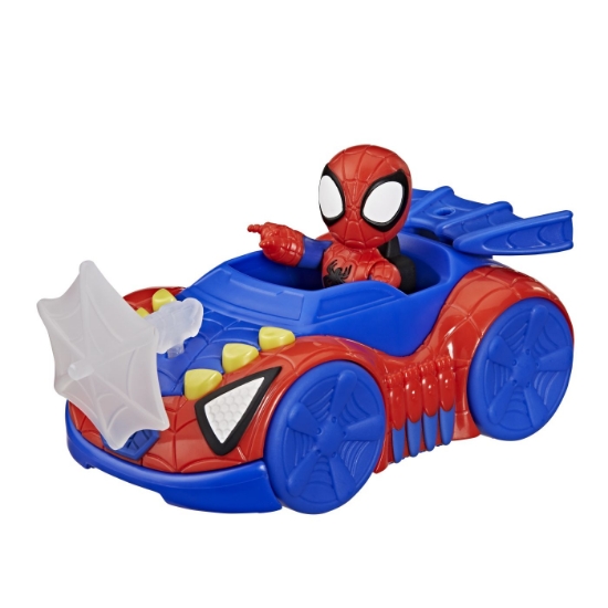 Imagine SPIDEY SI PRIETENII LUI UIMITORI MARVEL SET FIGURINA SPIDEY SI VEHICUL WEB CRAWLER 7.6CM