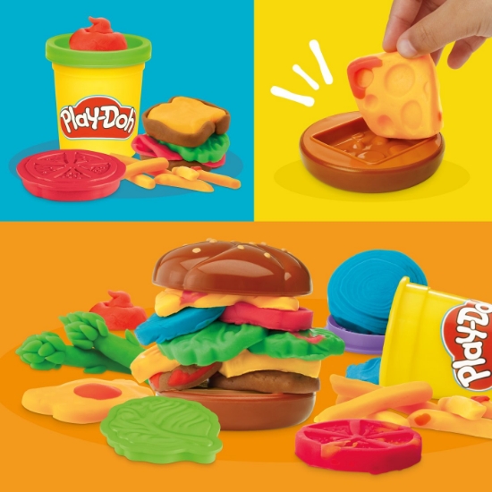Imagine PLAY DOH SET DE GATIT BURGER
