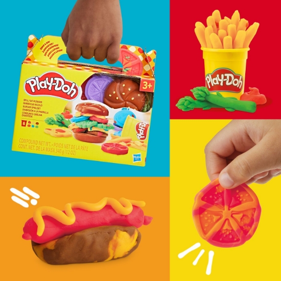 Imagine PLAY DOH SET DE GATIT BURGER