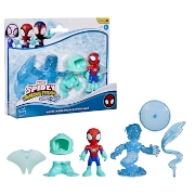 Imagine SPIDEY SI PRIETENII LUI UIMITORI MARVEL WATER WEBS SET 2 FIGURINE SPIDEY SI HYDRO MAN CU ACCESORII