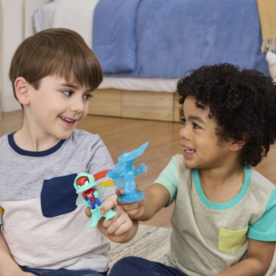 Imagine SPIDEY SI PRIETENII LUI UIMITORI MARVEL WATER WEBS SET 2 FIGURINE SPIDEY SI HYDRO MAN CU ACCESORII