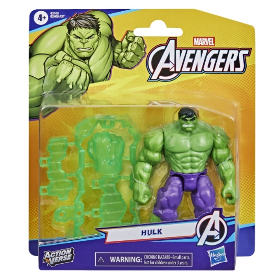 Imagine MARVEL AVENGERS ACTION VERS SET FIGURINA HULK SI ACCESORII 11.4CM