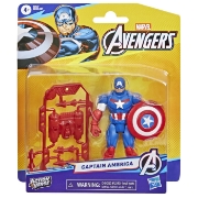 Imagine MARVEL AVENGERS ACTION VERS SET FIGURINA CAPTAIN AMERICA SI ACCESORII 11.4CM