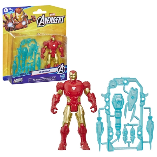 Imagine MARVEL AVENGERS ACTION VERS SET FIGURINA IRON MAN SI ACCESORII 11.4CM