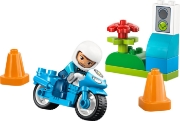Imagine LEGO DUPLO MOTOCICLETA ALBASTRA DE POLITIE 10471