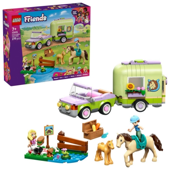 Imagine LEGO FRIENDS REMORCA PENTRU CAL SI MANZ 42695