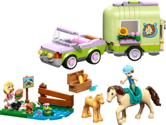Imagine LEGO FRIENDS REMORCA PENTRU CAL SI MANZ 42695