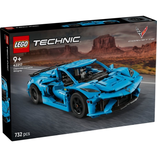 Imagine LEGO TECHNIC CHEVROLET CORVETTE STINGRAY ALBASTRU 42217