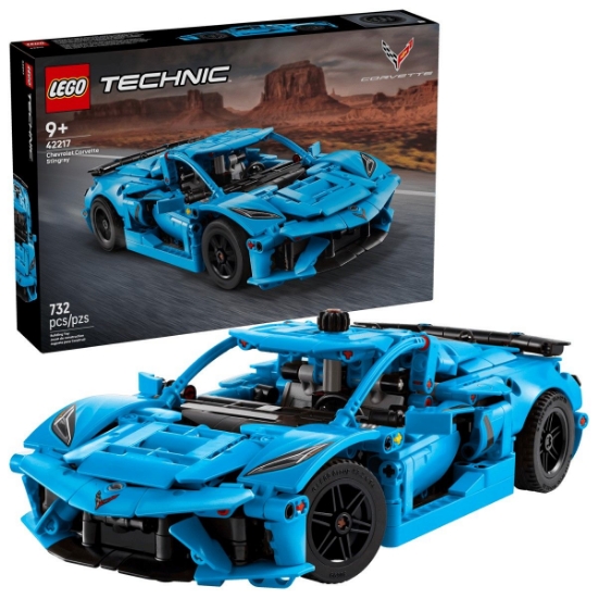 Imagine LEGO TECHNIC CHEVROLET CORVETTE STINGRAY ALBASTRU 42217
