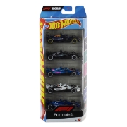 Imagine HOT WHEELS SET 5 MASINUTE METALICE FORMULA 1 2025
