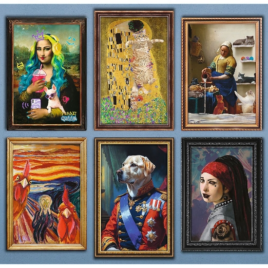 Imagine PUZZLE TREFL 6000 PREMIUM PLUS COLECTIE DE ARTA DISTRACTIVA CU POSTER INCLUS