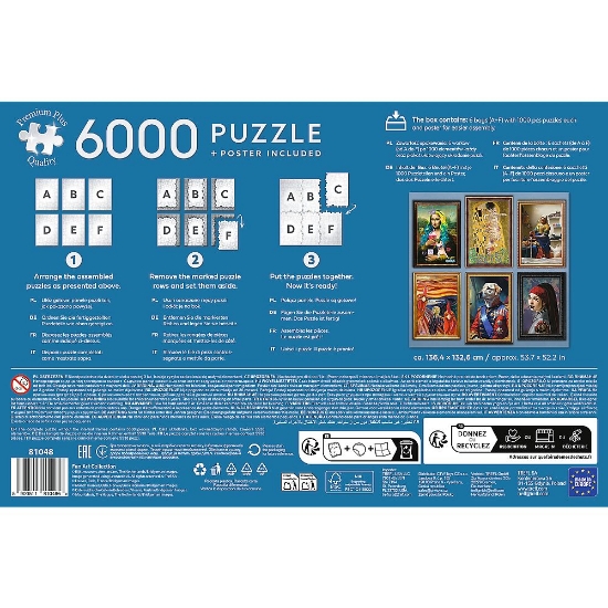 Imagine PUZZLE TREFL 6000 PREMIUM PLUS COLECTIE DE ARTA DISTRACTIVA CU POSTER INCLUS