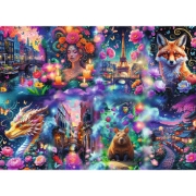 Imagine PUZZLE TREFL 8000 PREMIUM PLUS LUMEA COLORATA CU POSTER INCLUS