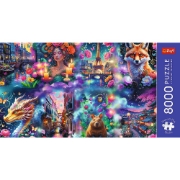Imagine PUZZLE TREFL 8000 PREMIUM PLUS LUMEA COLORATA CU POSTER INCLUS