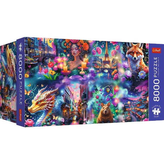 Imagine PUZZLE TREFL 8000 PREMIUM PLUS LUMEA COLORATA CU POSTER INCLUS