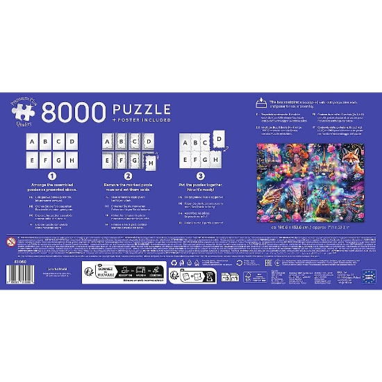 Imagine PUZZLE TREFL 8000 PREMIUM PLUS LUMEA COLORATA CU POSTER INCLUS
