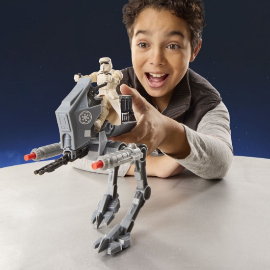 Imagine STAR WARS MANDALORIAN SI GROGU ACTION VERSE SET FIGURINA IMPERIAL DRIVER SI VEHICUL AR RT CU ACCESORII