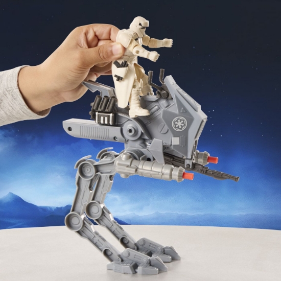 Imagine STAR WARS MANDALORIAN SI GROGU ACTION VERSE SET FIGURINA IMPERIAL DRIVER SI VEHICUL AR RT CU ACCESORII