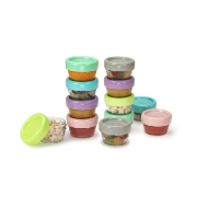 Imagine SET 12 RECIPIENT STICLA PENTRU HRANA BEBE, MELII, 59 ML